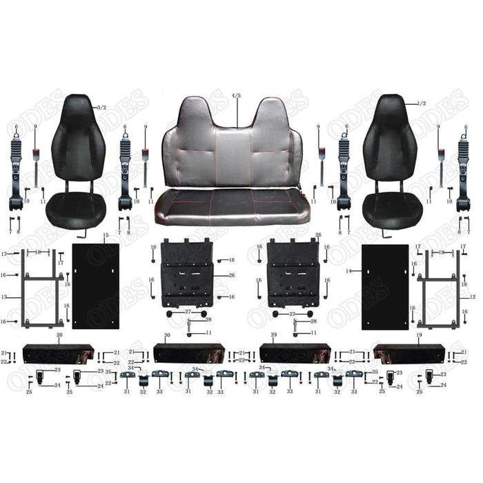 ODES Dominator 4-Dr Seats | Scooter's Powersports
